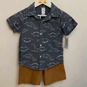Carter’s 2 pc dinosaur set NWT size 24 months